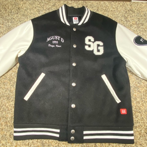 Double Happy Genius Lab Varsity Jacket (Suga of BTS) - Picture 1 of 5